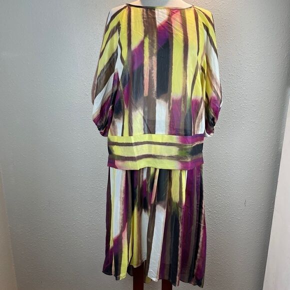 NWT Kenneth Cole Two-Piece Blouse and Skirt Outfit - Picture 1 of 12